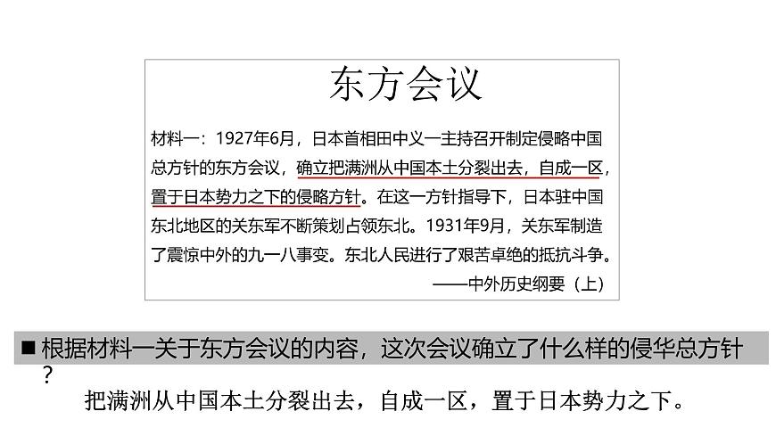 人教版（2024）歷史八年級(jí)上冊(cè) 第16課 從九一八事變到西安事變（課件）第7頁(yè)