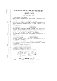 【7历期末】安徽省芜湖市2024-2025学年七年级下学期期末历史试卷