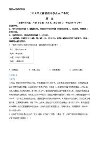 2025年云南省中考历史真题(含答案解析)