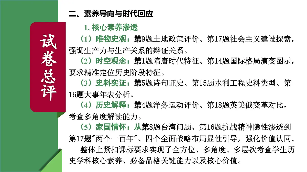 2025年中考历史真题完全解读(四川达州卷)课件PPT第6页