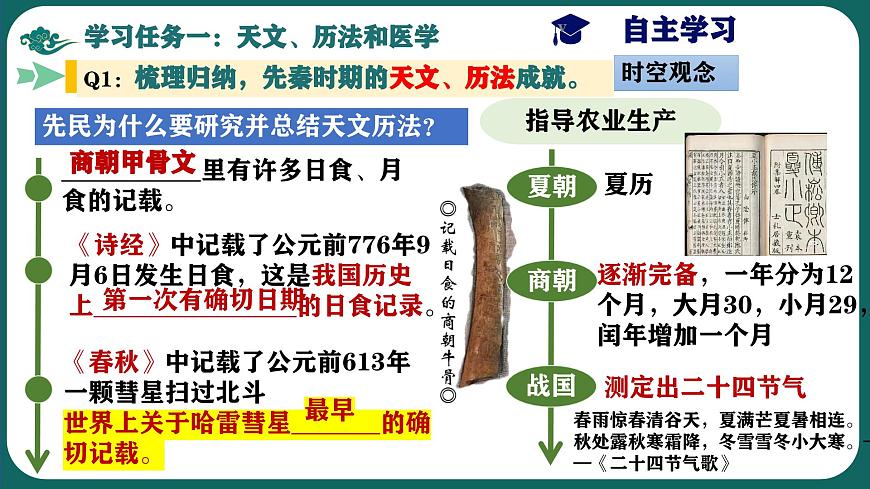 部編版初中歷史7年級上冊 第8課_夏商周時期的科技與文化 課件第5頁
