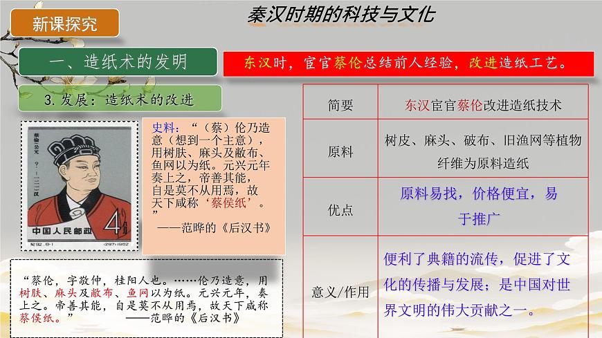 3.15 秦漢時期的科技與文化 課件 2025-2026學年統(tǒng)編版七年級歷史上冊第5頁