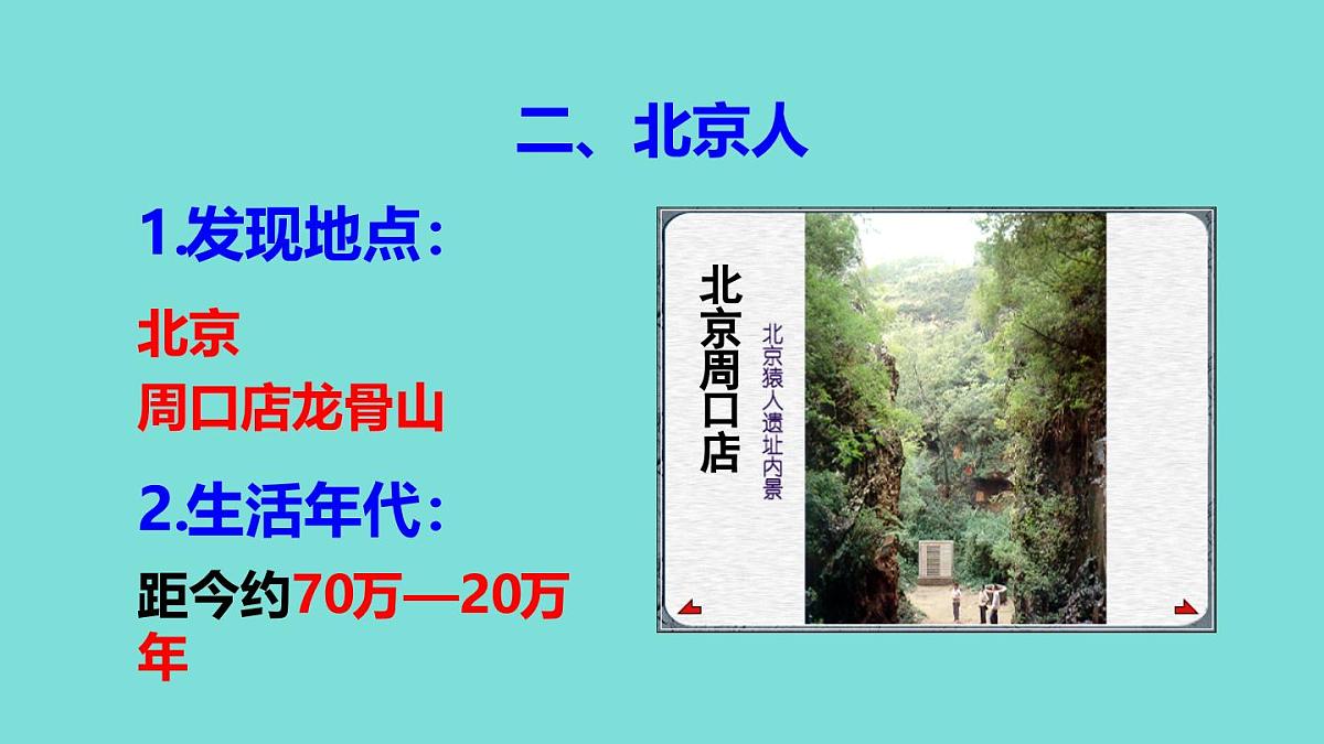 2025年秋部编版七年级历史上册 第1课 远古时期的人类活动(课件)第8页