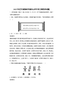 2025年辽宁省铁岭市调兵山市中考三模历史试卷（解析版）