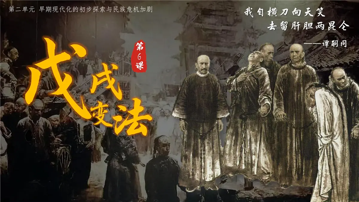 统编版初中历史八年级上册第6课 戊戌变法 课件第2页