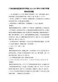 广西壮族自治区崇左市宁明县2024-2025学年八年级下学期期末历史试题（解析版）