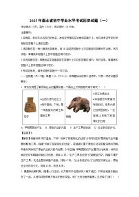 2025年湖北省初中学业水平考试（一）历史试题（解析版）