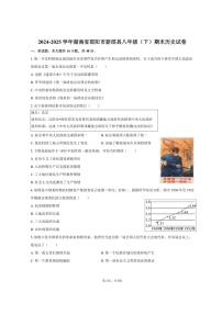 2024-2025学年湖南省邵阳市新邵县八年级（下）期末历史试卷（含答案）
