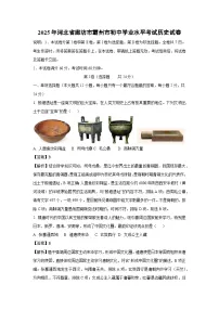 2025年河北省廊坊市霸州市初中学业水平考试历史试卷(解析版)