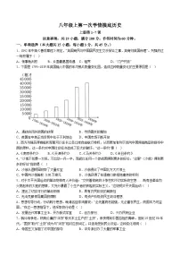 【8历第一次月考】安徽省阜阳市临泉县2024-2025学年部编版八年级上学期第一次月考历史试卷(含解析)