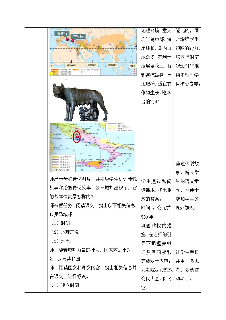 新人教版部编初中历史九上2-5《罗马城邦和罗马帝国》教案第2页
