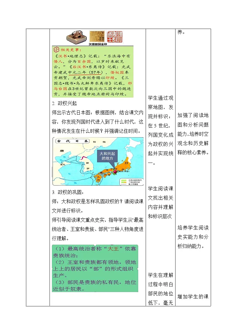 人教版部编初中历史九上4-11《古代日本》-教学设计第2页