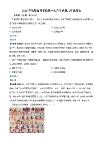 河南省南阳市桐柏县思源教育集团2025-2026学年九年级上学期10月月考历史试题（解析版）