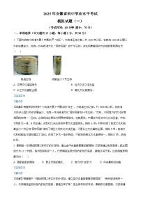 2025年安徽省初中学业水平考试模拟(一)历史试题(解析版)-A4