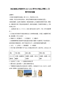 河北省唐山市滦州市2025-2026学年七年级上学期11月期中历史试卷（学生版）