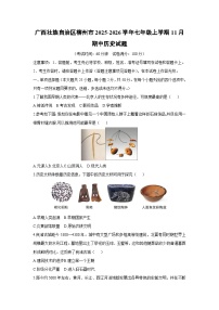 2025-2026学年广西壮族自治区柳州市七年级上学期11月期中历史试题（学生版）