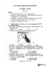 四川省宜宾市江安县2024-2025学年部编版九年级上学期期末检测历史试题