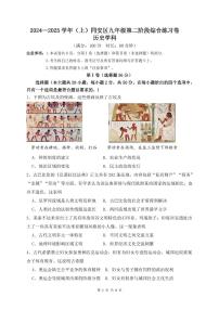福建省厦门市同安区2024-2025学年九年级上学期期末模拟历史试题