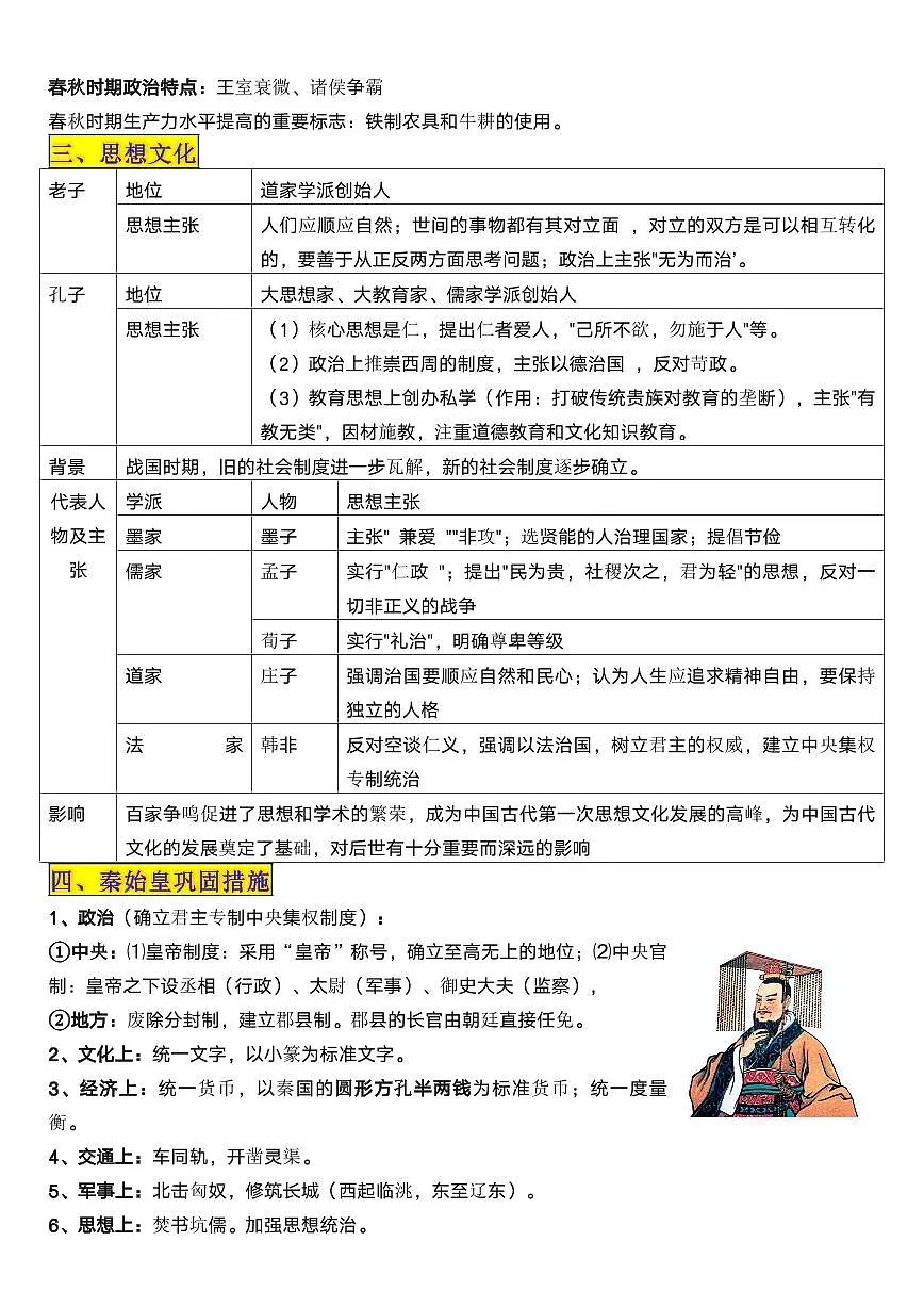 【2025秋新版】中考九年级历史总考点复习讲义练习第2页