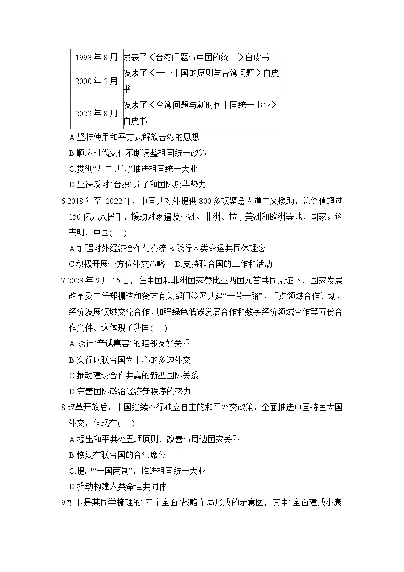 第六、七单元学情评估卷(含答案)2025-2026学年人教版八年级历史下册第2页