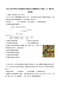 2024-2025学年江苏省徐州市沛县五中联盟学区八年级（上）期末历史试卷-自定义类型