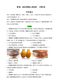 初中历史人教版（2024）七年级上册（2024）远古时期的人类活动习题