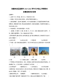 2025-2026学年西藏自治区昌都市九年级上学期期末质量监测历史试卷（学生版）