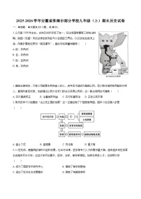 2025-2026学年安徽省淮南市部分学校九年级(上)期末历史试卷-自定义类型