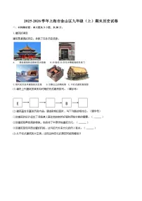 2025-2026学年上海市金山区九年级(上)期末历史试卷-自定义类型