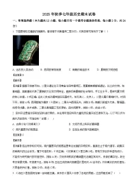 四川省德阳市什邡市2025-2026学年七年级上学期期末考试历史试题（解析版）