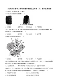 2025-2026学年山东省济南市济阳区九年级（上）期末历史试卷（含答案）