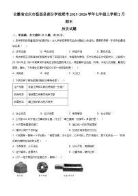 安徽省安庆市岳西县部分学校联考2025-2026学年七年级上学期2月期末历史试题（试卷+解析）