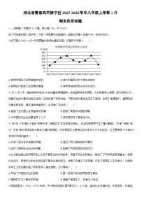 2025-2026学年河北省秦皇岛市抚宁区八年级上学期1月期末历史试卷（学生版）