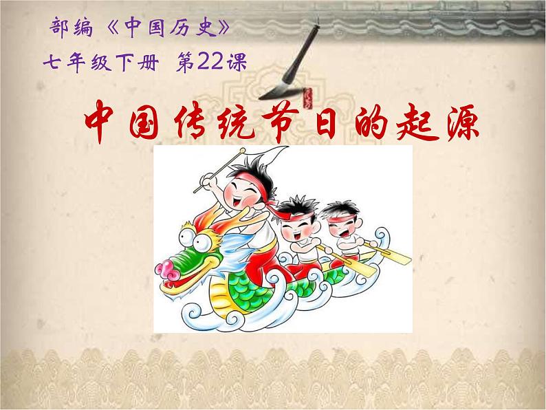 22《活动:中国传统节日的起源》课件第1页