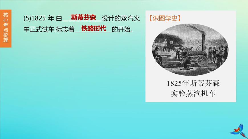 全國版2020中考?xì)v史復(fù)習(xí)方案第五部分世界近代史第21課時(shí)兩次工業(yè)革命國際共產(chǎn)主義運(yùn)動(dòng)的興起和近代科學(xué)文化課件第5頁
