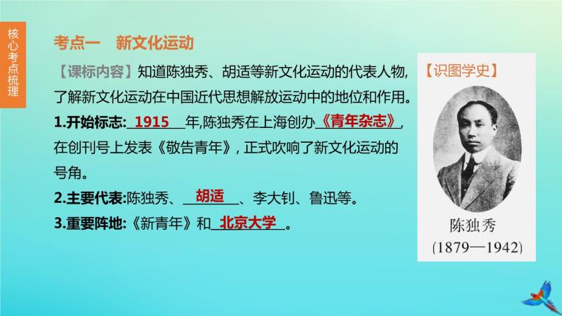 全国版2020中考历史复习方案第二部分中国近代史第10课时新民主主义革命的开始从国共合作到国共对峙课件03