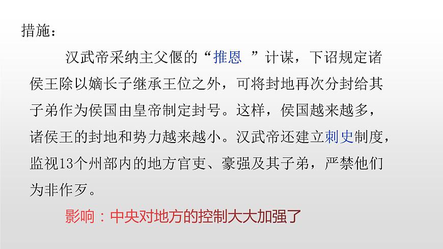 人教部編版七年級歷史上冊第12課漢武帝鞏固大一統(tǒng)王朝36張PPT第7頁