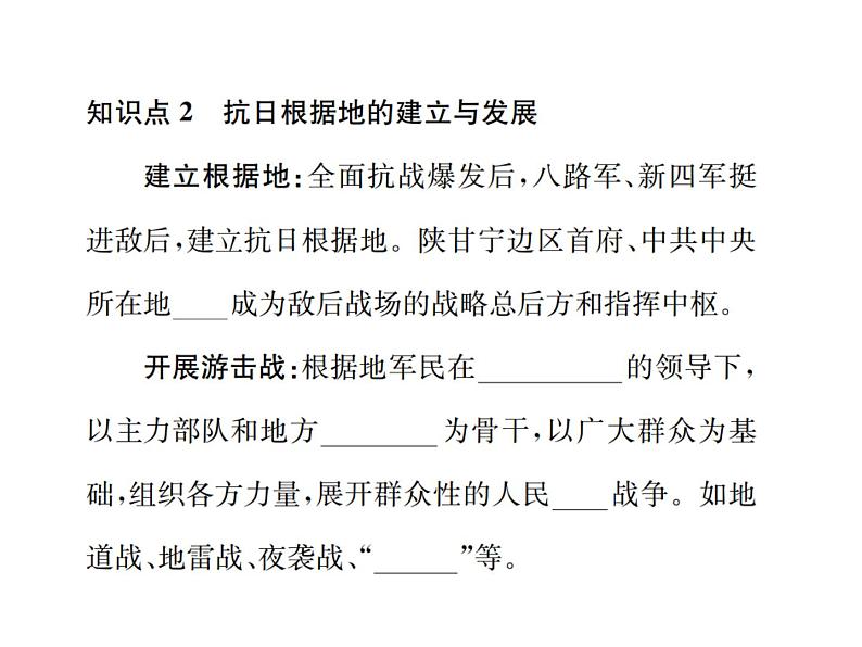 第21课 敌后战场的抗战共24张PPT第3页