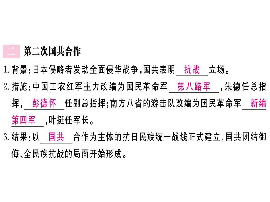 第19課 七七事變與全民族抗戰(zhàn)第3頁