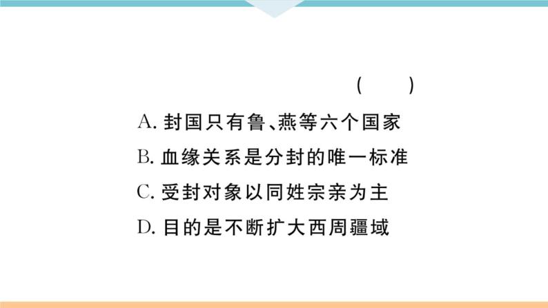 七年级上册期末历史复习 专题一  中国古代的政治制度与社会变革 练习课件05