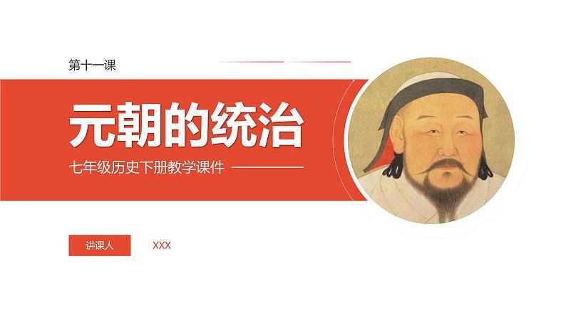 七下历史:元朝的统治PPT第1页