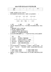 2020年四川省乐山市中考历史试卷