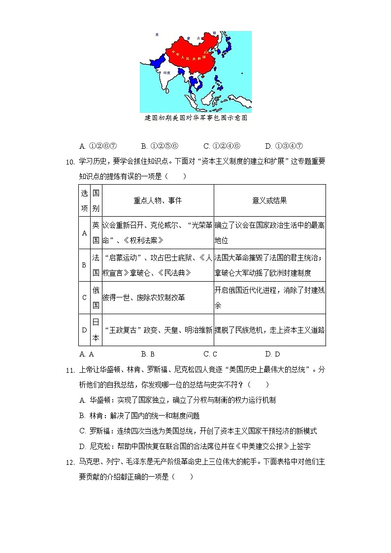 2020年四川省達州市中考歷史試卷第3頁