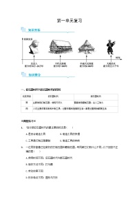 人教部编版 (五四制)第一册第一单元 史前时期：中国境内早期人类与文明的起源综合与测试单元测试随堂练习题