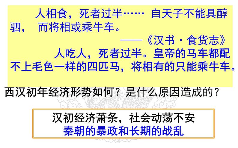 人教版历史七年级上册第三单元第11课《西汉建立和“文景之治”》课件PPT第5页
