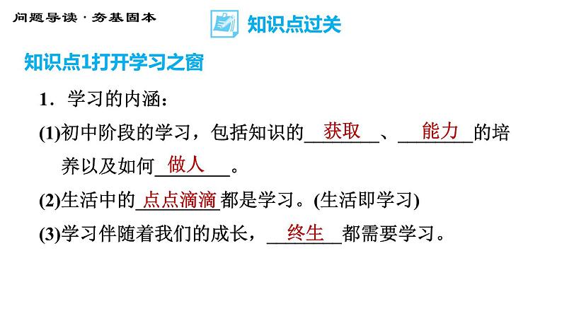 部编版七年级上册道德与法治 第一单元 第2课习题课件04