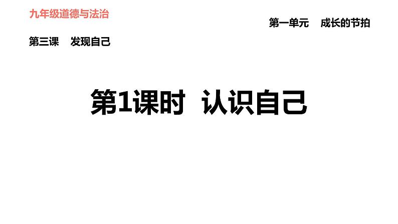 部编版七年级上册道德与法治 第一单元 第3课习题课件01
