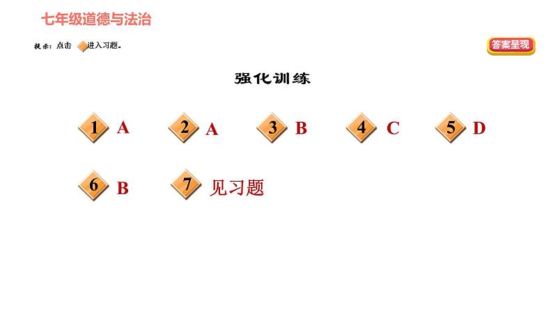 人教版七年级上册道德与法治课件 第一单元易错专训第4页