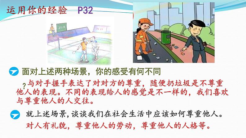 2021-2022人教版道德与法治八年级上册 4.1 尊重他人(共36张 PPT)第4页