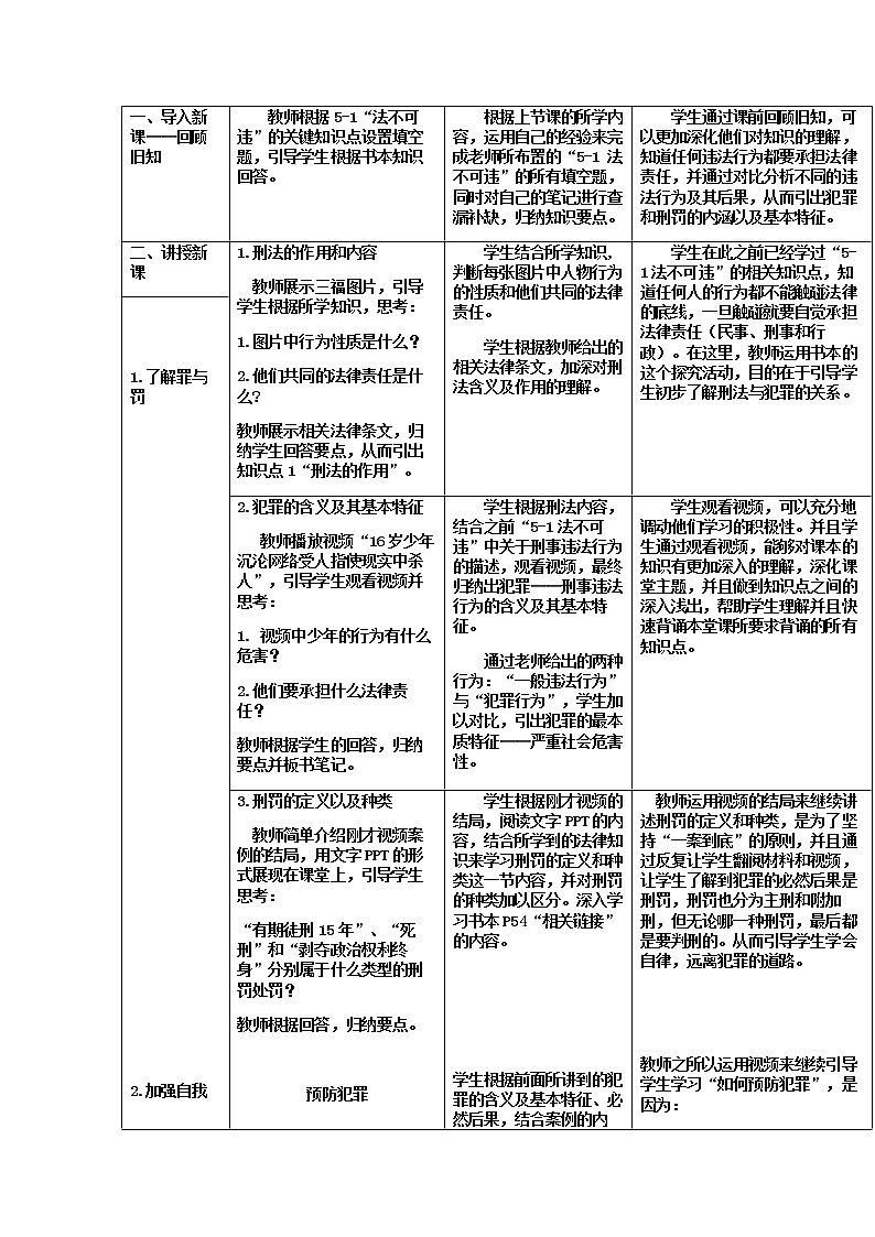 2021-2022学年部编版道德与法治八年级上册5.2 预防犯罪 教案02